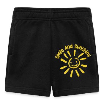 Smile And Sunshine Sunburst  - Baby Shorts - black - Front