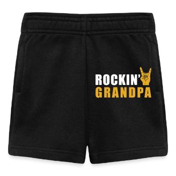 Rock grand-père Rock n roll - Short Bébé - noir - Devant