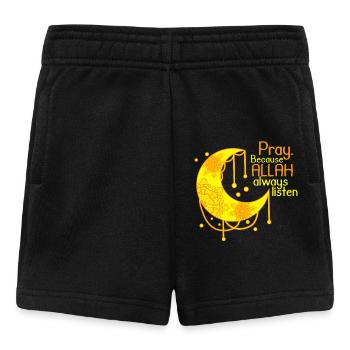 Islam Shirt Halbmond Spruch Allah - Baby Shorts - Schwarz - Vorne