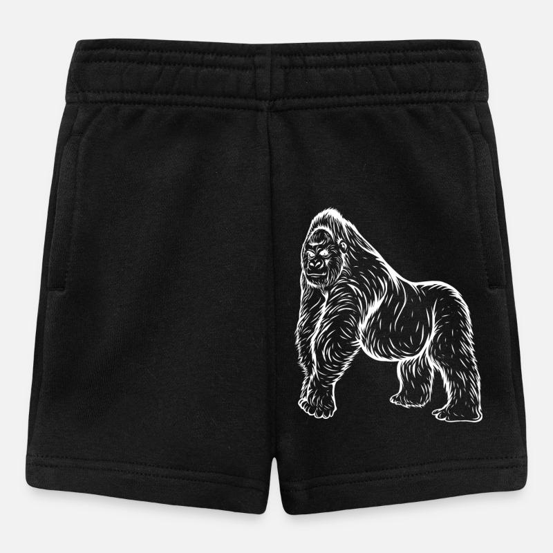 gorilla - Pantaloncini per bambini - nero