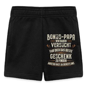 Stiefvater Geschenk Geburtstag Vatertag Stiefpapa - Baby Shorts - Schwarz - Vorne