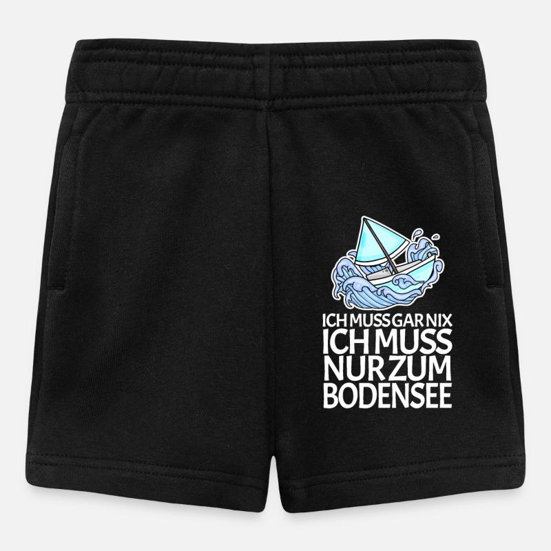 Bodensee See - Baby Shorts - Schwarz