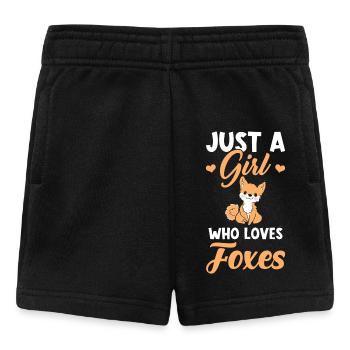 Fuchs niedlich - Baby Shorts - Schwarz - Vorne