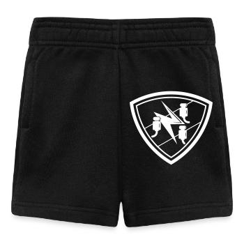 Emblem with traditional guild sign electrician - Baby Shorts - black - Front