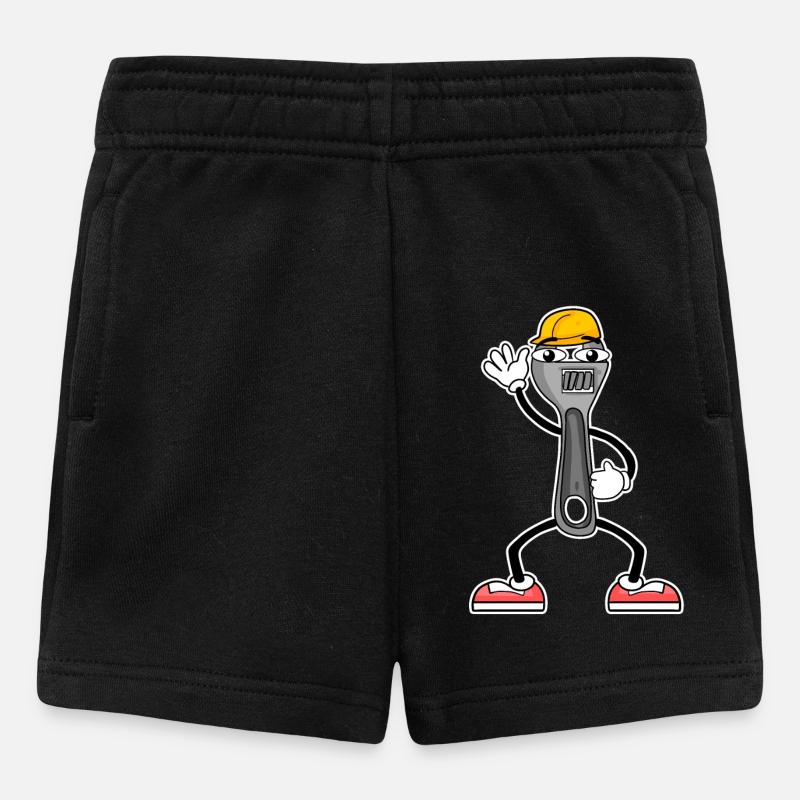 Outil De Cartoon Clé à molette - Short Bébé - noir