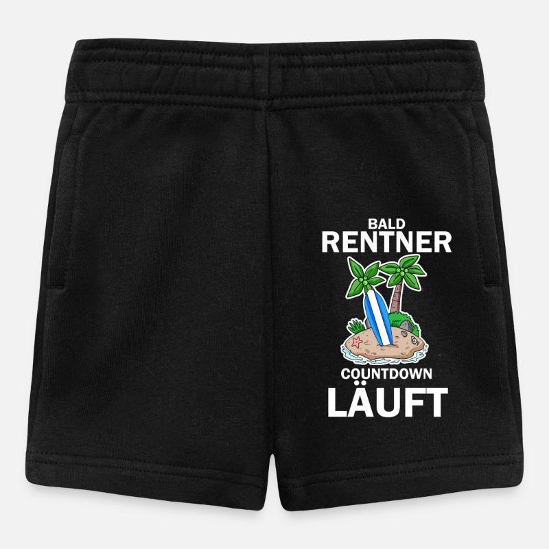 Rentner Countdown - Baby Shorts - Schwarz