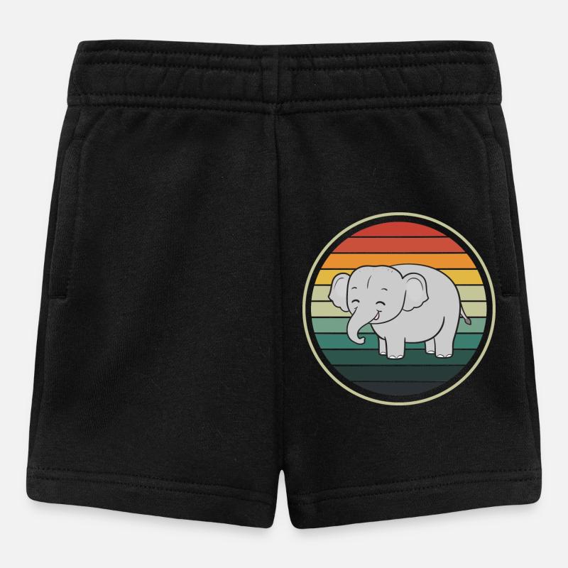 Eléphant éléphant - Short Bébé - noir