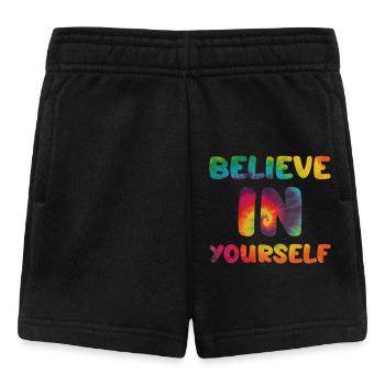 Hippie sort Believe in yourself - Short Bébé - noir - Devant