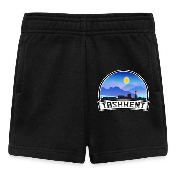 Taschkent Usbekistan Skyline Vintage Sonnenuntergang Reise - Baby Shorts - Schwarz - Vorne