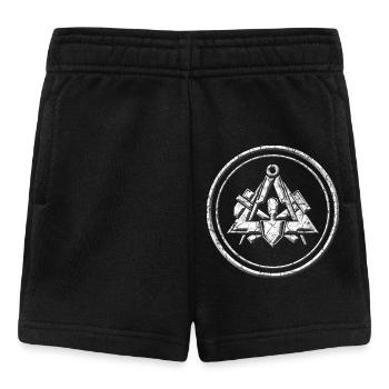 Maurer Guild Coat of Arms - Relief Stone Look - Baby Shorts - black - Front
