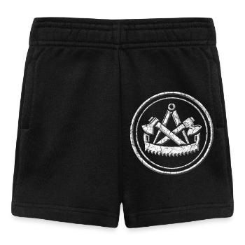 Zimmermann Guild Coat of Arms - Relief Stone Look - Baby Shorts - black - Front