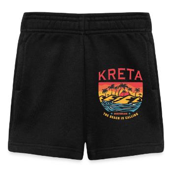 Kreta Griechenland Beach Design - Baby Shorts - Schwarz - Vorne