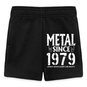 Metal Geschenk Geburstag Jahrgang 1979 - Baby Shorts - Schwarz - Vorne