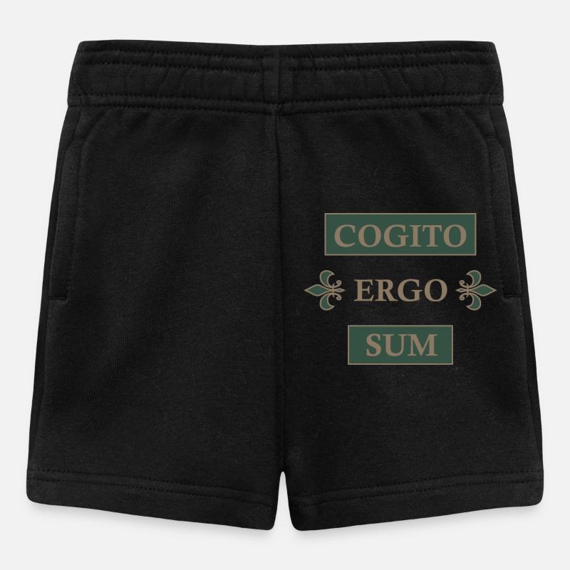 Cogito ergo sum - Baby Shorts - Schwarz