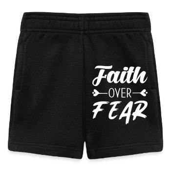 Faith over Fear - Baby Shorts - Schwarz - Vorne