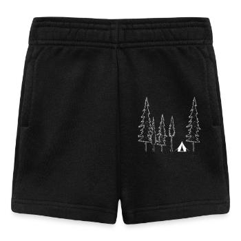 Zelt Wald - Baby Shorts - Schwarz - Vorne