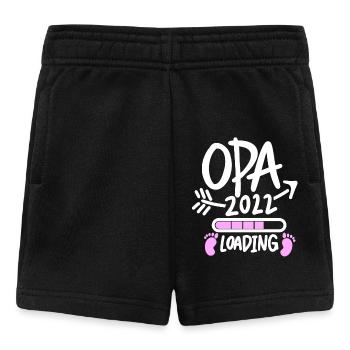 Opa 2022 Loading - Opa werden - Bald Opa - Baby Shorts - Schwarz - Vorne