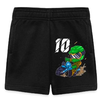 10 years Motocross 10th birthday - Baby Shorts - black - Front