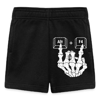 Anatomie humoristique main choix multiple - Short Bébé - noir - Devant