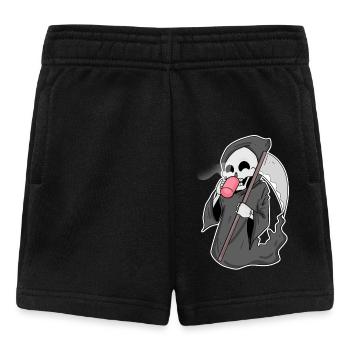 Faucheuse sinistre au café - Short Bébé - noir - Devant