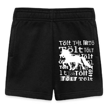 Edles Islandpferd Tölt Statement - Baby Shorts - Schwarz - Vorne