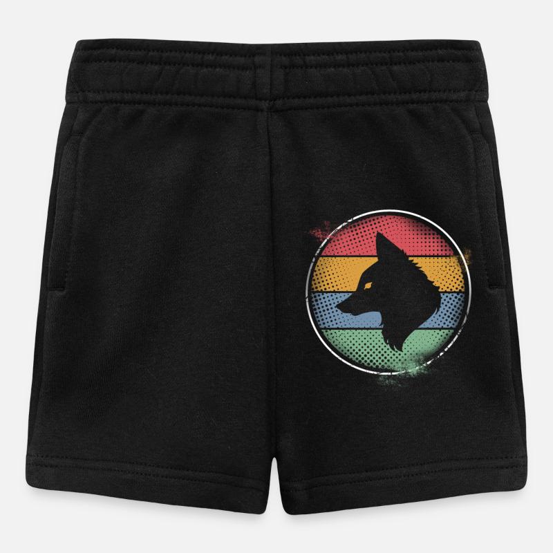 Renard - Short Bébé - noir