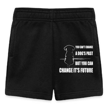 Rescued Dogs Animal Welfare Shelter Dog - Baby Shorts - black - Front