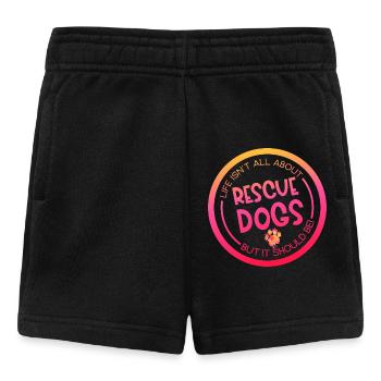 Rescue Dog Search Dog Service Dog Paw - Short Bébé - noir - Devant