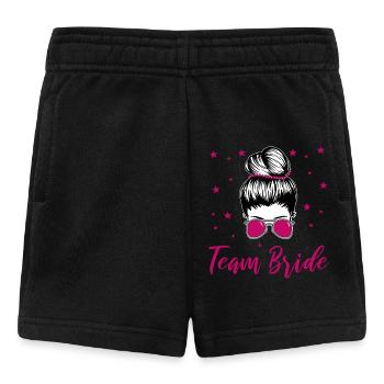 Team Braut Junggesellinnenabschied - Baby Shorts - Schwarz - Vorne