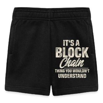 Crypto Blockchain - Baby Shorts - black - Front