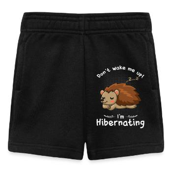 Winterschlaf Weck mich nicht Igel - Baby Shorts - Schwarz - Vorne
