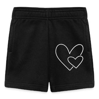 Herz - Baby Shorts - Schwarz - Vorne