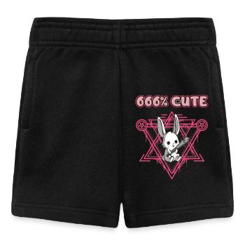 666% Cute kawaii Satanic Goth - Baby Shorts - black - Front