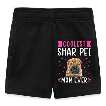 Shar Pei Mom Hunde Hundebesitzer Geschenk - Baby Shorts - Schwarz - Vorne