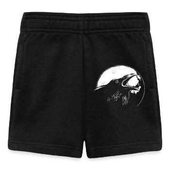 Corbeau en pleine lune - Short Bébé - noir - Devant