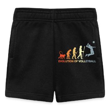 Évolution d’un joueur de volley-ball - Short Bébé - noir - Devant