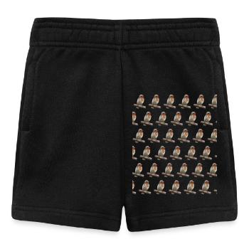 Robin Bird Friend Cadeau - Short Bébé - noir - Devant