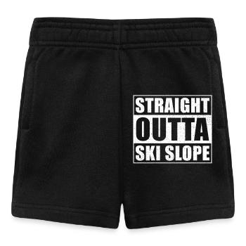 Piste de ski Straight outta - Short Bébé - noir - Devant