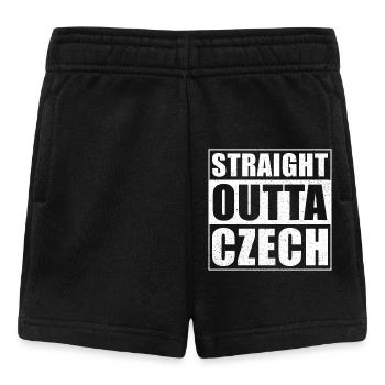 Straight outta Tschechien - Baby Shorts - Schwarz - Vorne