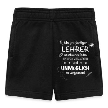 Ein großartiger Lehrer... weis - Baby Shorts - Schwarz - Vorne