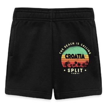 Split Kroatien Strand Design - Baby Shorts - Schwarz - Vorne