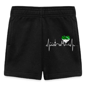 Bremen Skyline Bremer Herzschlag Fan Herz Liebe - Baby Shorts - black - Front