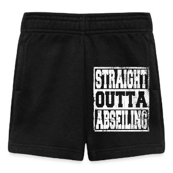 Abseiling Spruch lustig - Baby Shorts - Schwarz - Vorne