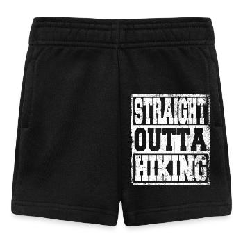 Hiking saying funny - Baby Shorts - black - Front