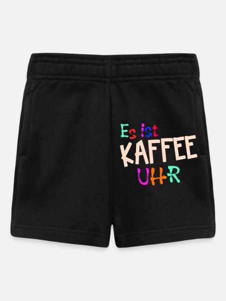 Kaffeeliebhaber Kaffeetrinker Kaffe Statement - Baby Shorts - Schwarz