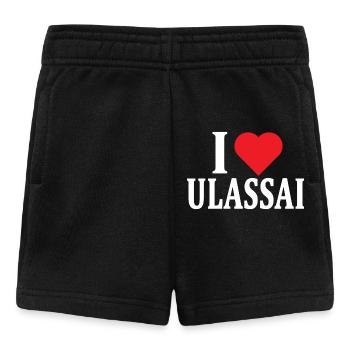 T-Shirt Io amo Ulassai T-Shirt Sardinien - Baby Shorts - Schwarz - Vorne