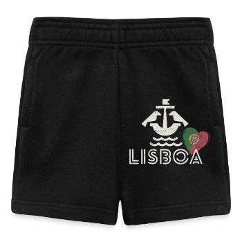 Lisbonne Portugal, belle ville est ma ville natale - Short Bébé - noir - Devant