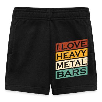 I love Heavy Metal Blacksmith Bladesmith - Baby Shorts - black - Front