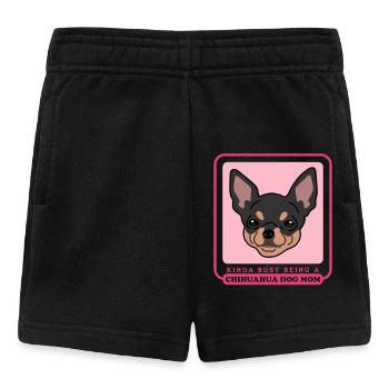 Chihuahua Maman | Cadeau de propriétaire de chien maîtresse - Short Bébé - noir - Devant