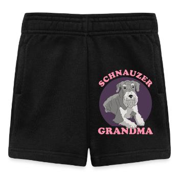 Schnauzer Grand-mère Propriétaire de chien Maîtresse Cadeau - Short Bébé - noir - Devant